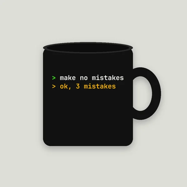 ok, 3 mistakes